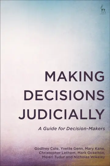 Cover of Making Decisions Judicially