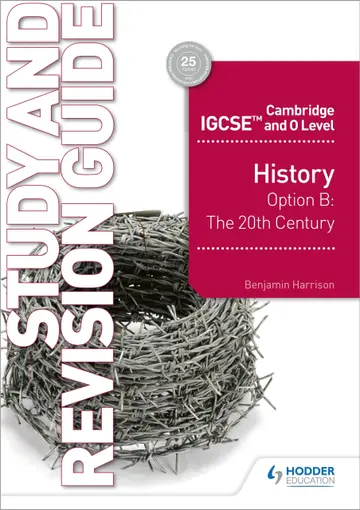 Cover of Cambridge IGCSE and O Level History Study and Revision Guide
