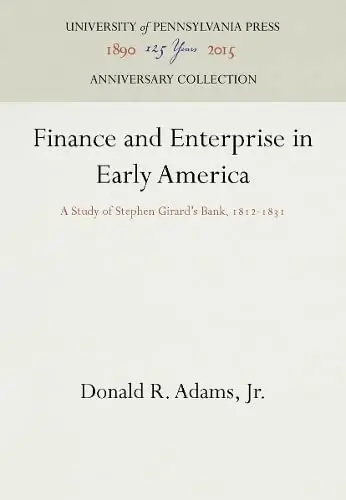 Cover of Finance and Enterprise in Early America