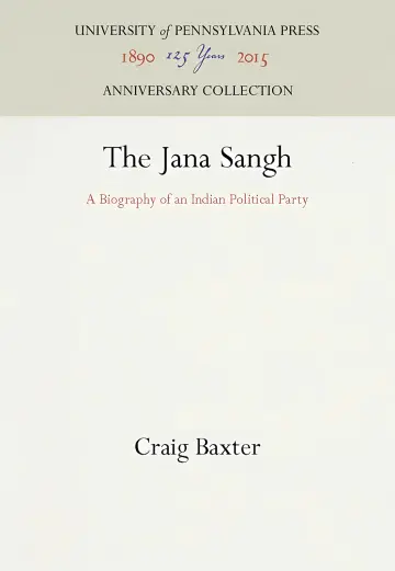 Cover of Jana Sangh