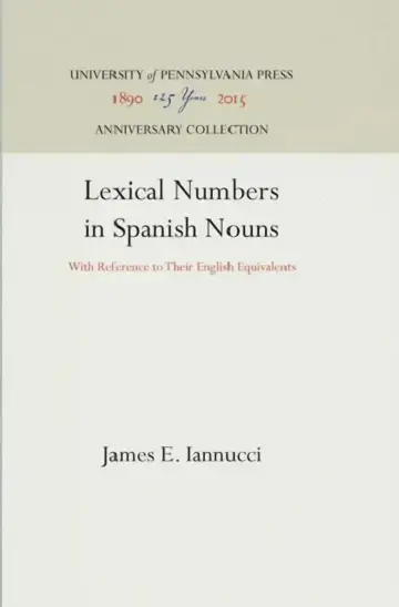 Cover of Lexical Numbers in Spanish Nouns