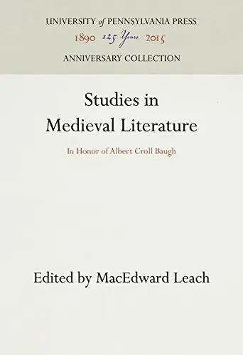 Cover of Studies in Medieval Literature