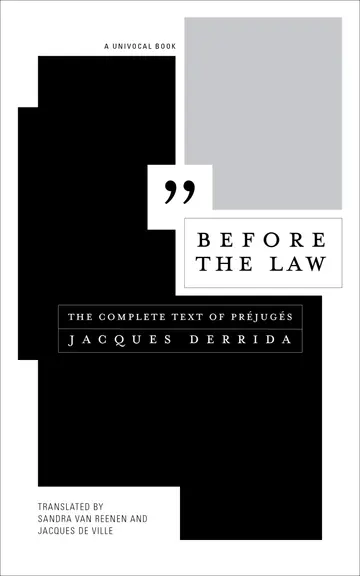 Cover of Before the Law