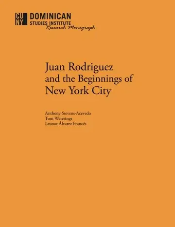 Cover of Juan Rodriguez and the Beginnings of New York City