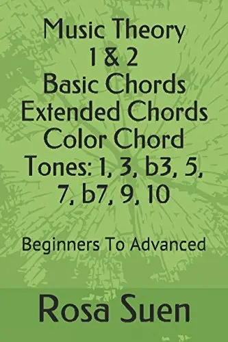 Cover of Music Theory 1 & 2 Basic Chords and Extended Chords Color Chord Tones