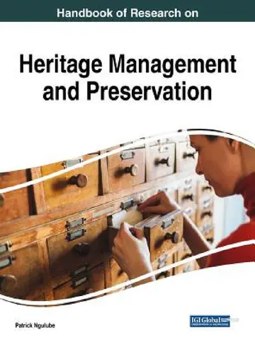 Cover of Handbook of Research on Heritage Management and Preservation