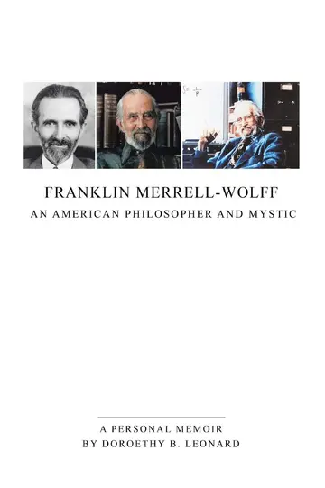 Cover of Franklin Merrell-Wolff
