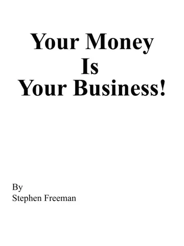 Cover of Your Money Is Your Business!
