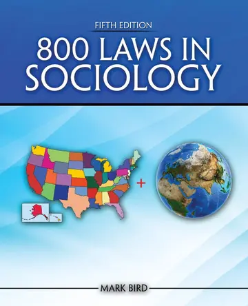 Cover of 800 Laws in Sociology