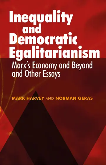 Cover of Inequality and Democratic Egalitarianism