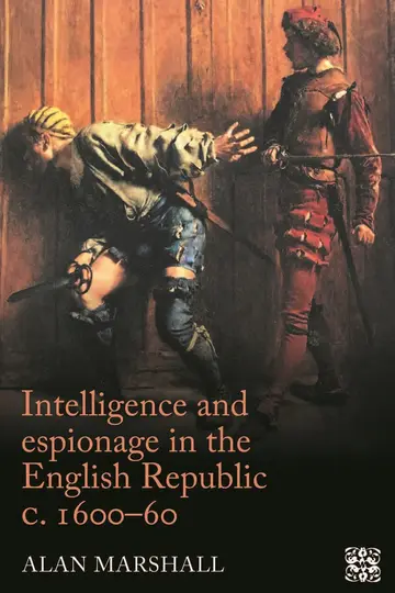 Cover of Intelligence and Espionage in the English Republic c. 1600-60