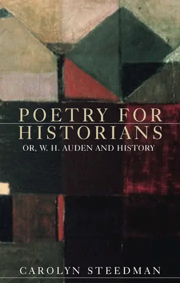 Cover of Poetry for Historians