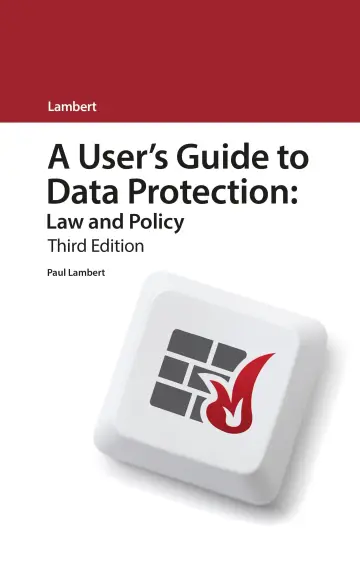 Cover of A User’s Guide to Data Protection