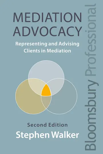 Cover of Mediation Advocacy