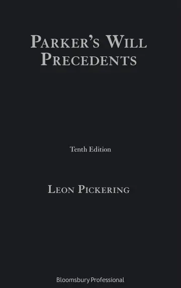 Cover of Parker's Will Precedents