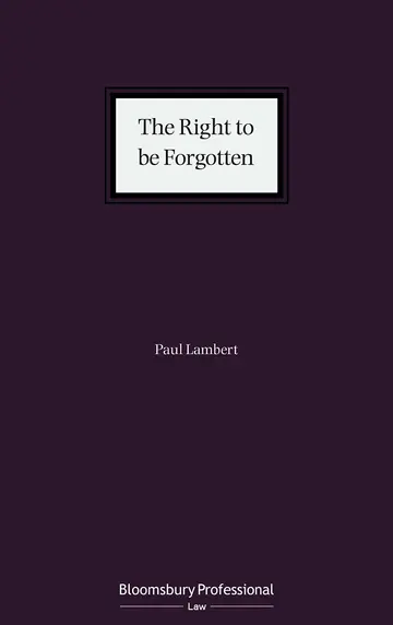 Cover of Right to Be Forgotten