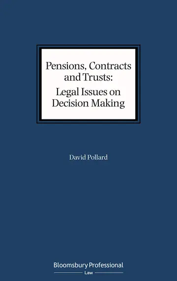 Cover of Pensions, Contracts and Trusts