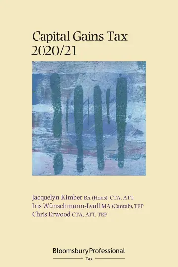 Cover of Bloomsbury Professional Capital Gains Tax 2020/21