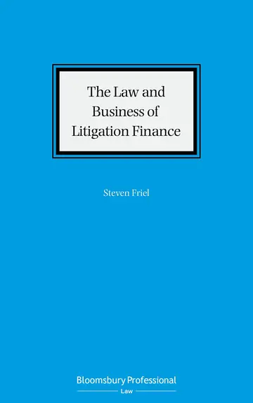 Cover of Law and Business of Litigation Finance
