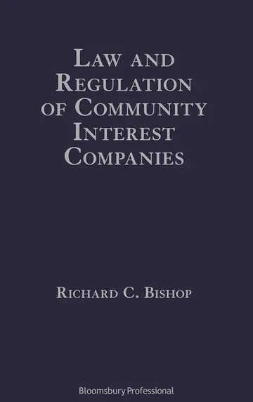 Cover of Law and Regulation of Community Interest Companies