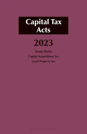 Cover of Capital Tax Acts 2023