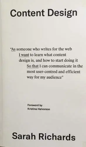 Cover of Content Design