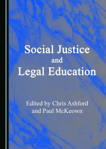 Cover of Social Justice and Legal Education