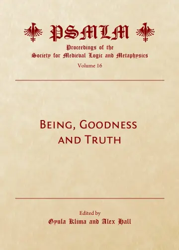 Cover of Being, Goodness and Truth