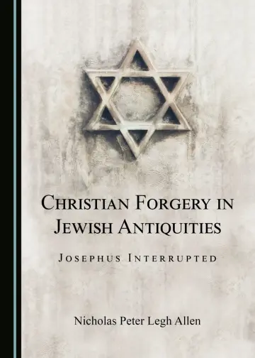 Cover of Christian Forgery in Jewish Antiquities