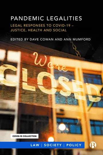 Cover of Pandemic Legalities