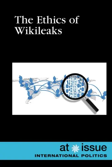Cover of The Ethics of Wikileaks