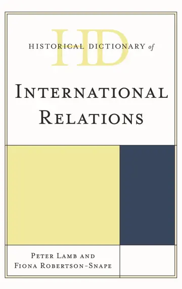 Cover of Historical Dictionary of International Relations