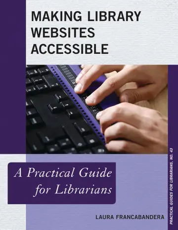 Cover of Making Library Websites Accessible