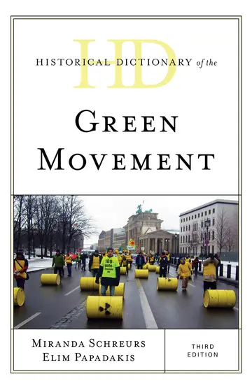 Cover of Historical Dictionary of the Green Movement