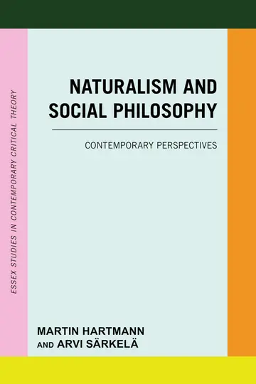 Cover of Naturalism and Social Philosophy