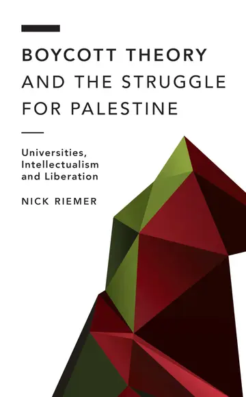 Cover of Boycott Theory and the Struggle for Palestine