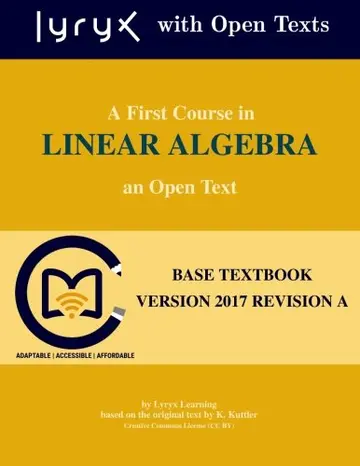 Cover of A First Course in Linear Algebra