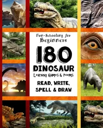 Cover of 180 Dinosaur Learning Games and Poems