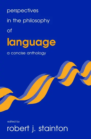 Cover of Perspectives in the Philosophy of Language