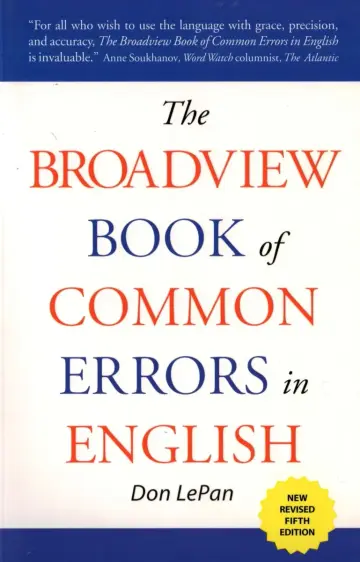 Cover of The Broadview Book of Common Errors in English