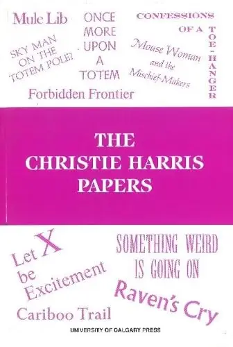 Cover of Christie Harris Papers