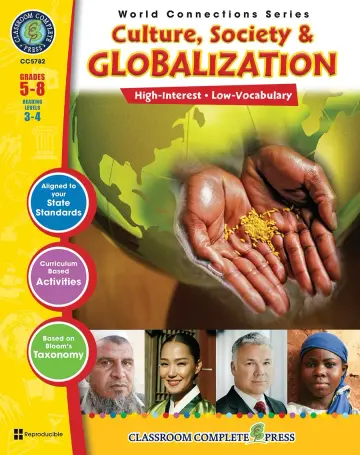 Cover of Culture, Society & Globalization Gr. 5-8 (World Connections) - Classroom Complete Press