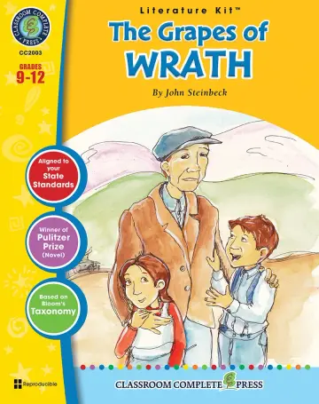 Cover of The Grapes of Wrath - Novel Study Guide Gr. 9-12 - Classroom Complete Press