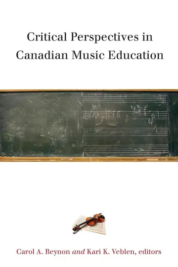 Cover of Critical Perspectives in Canadian Music Education