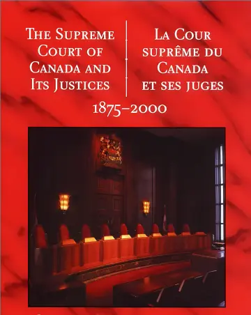 Cover of The Supreme Court of Canada and its Justices