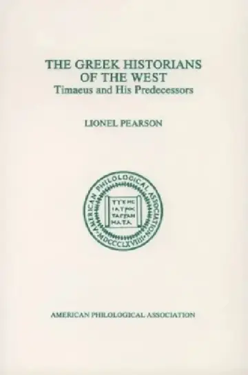 Cover of The Greek Historians of the West
