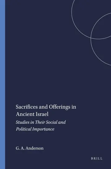 Cover of Sacrifices and Offerings in Ancient Israel