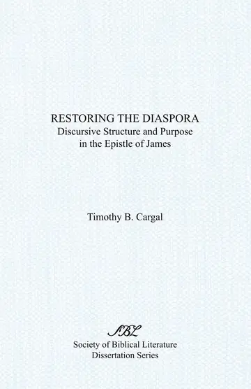 Cover of Restoring the Diaspora