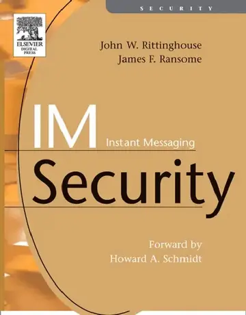 Cover of Im Instant Messaging Security