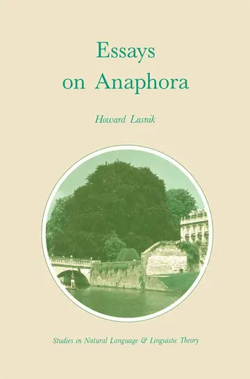 Cover of Essays on Anaphora